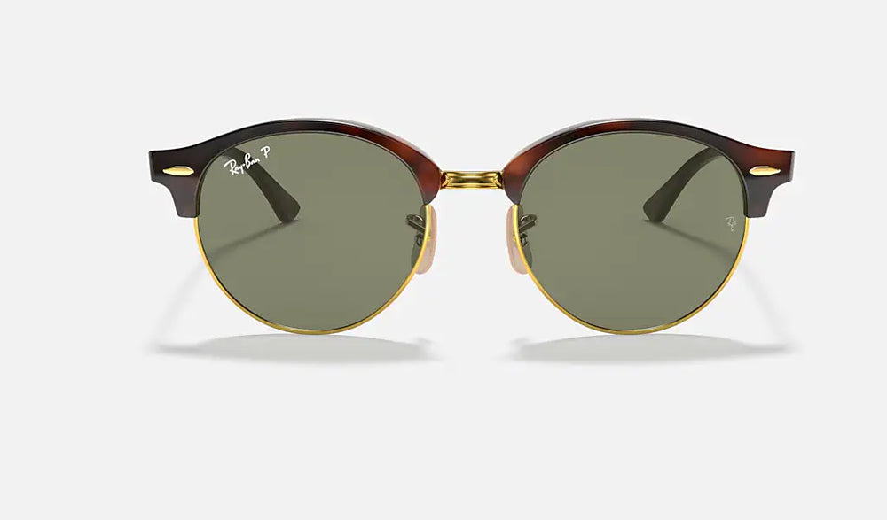 Ray-Ban CLUBROUND RB4246 990 51mm Tortoise/Gray-Green